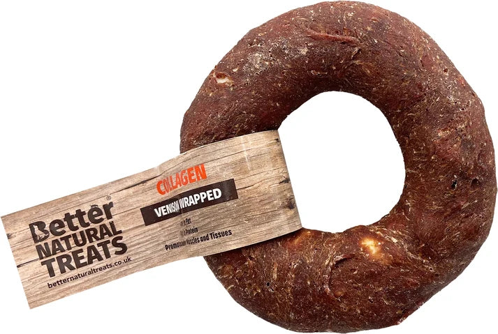 Venison Wrapped Collagen Donut 11cm