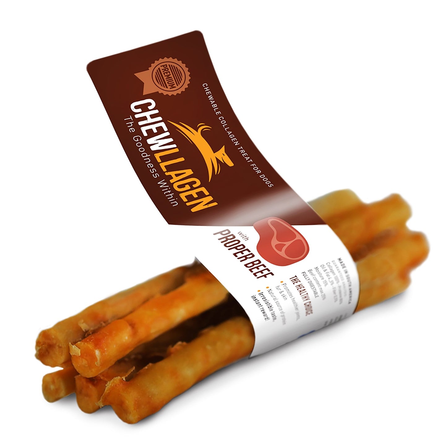 Chewllagen Collagen Beef Dog Treat 5pk