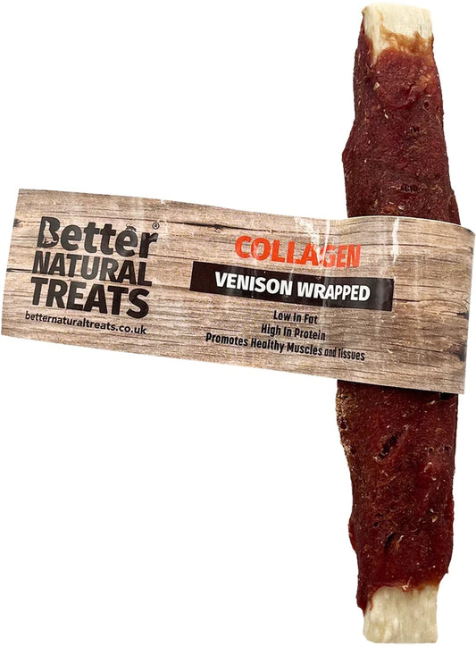 Venison Wrapped Collagen Stick 13cm