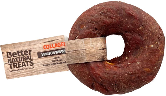 Venison Wrapped Collagen Donut 7cm