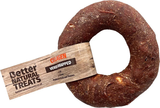 Venison Wrapped Collagen Donut 11cm