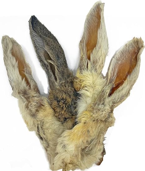 Rabbit Ears -with fur on 500g