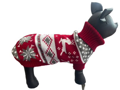 Knitted Reindeer  Christmas Jumper