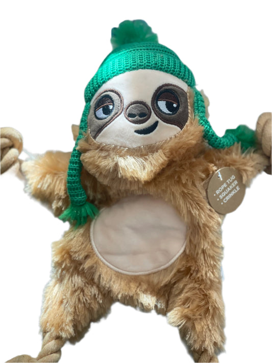 sloth Christmas rope toy