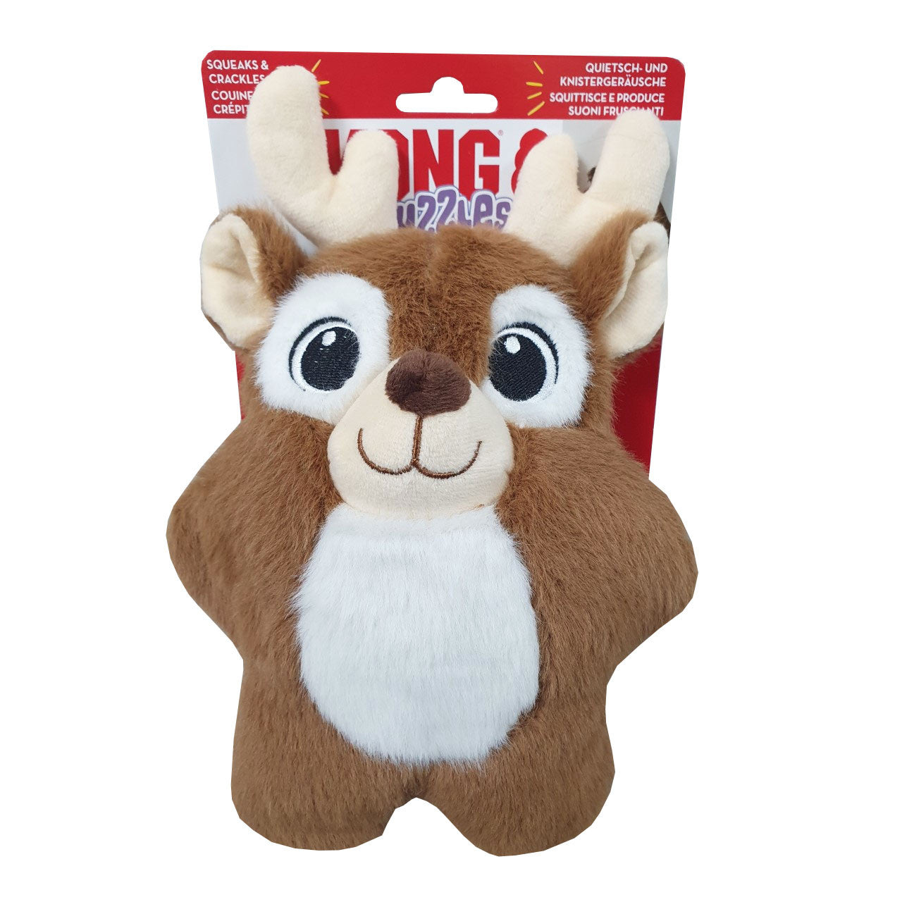 KONG Christmas Snuzzles Reindeer Dog Toy