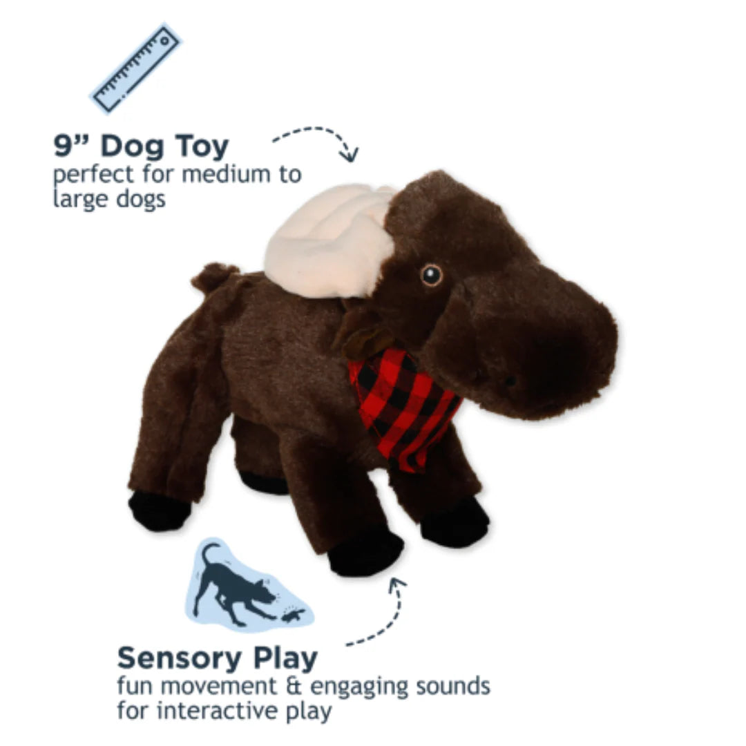 Plush animated Moose 9"
