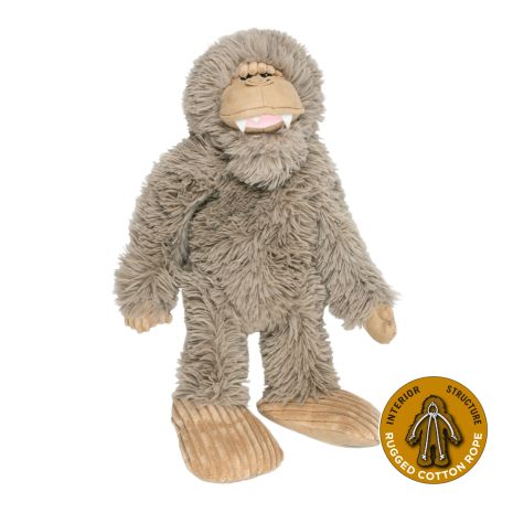 Stuffless Bigfoot with Squeaker Dog Toy